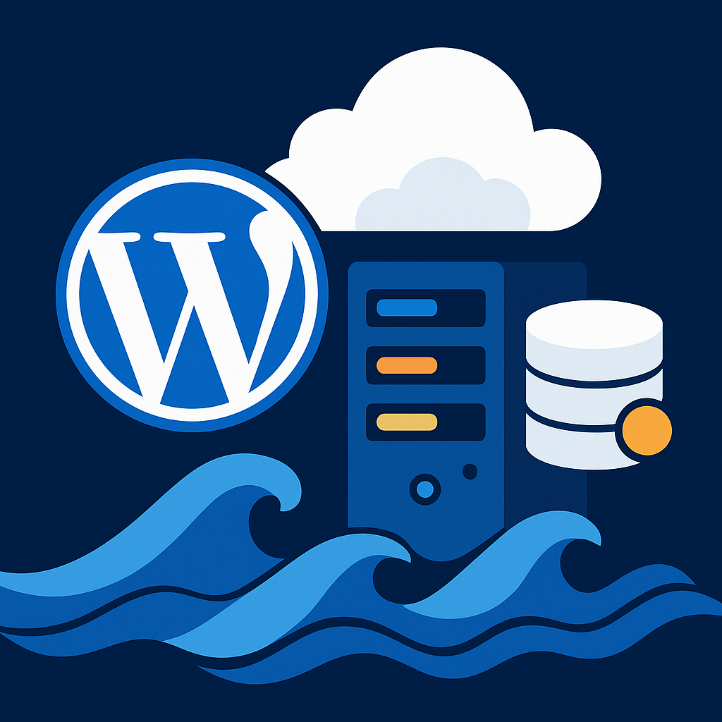 WordPress hosting with cloud and database